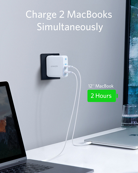 Сетевое зарядное устройство Anker PowerPort Atom III Duo