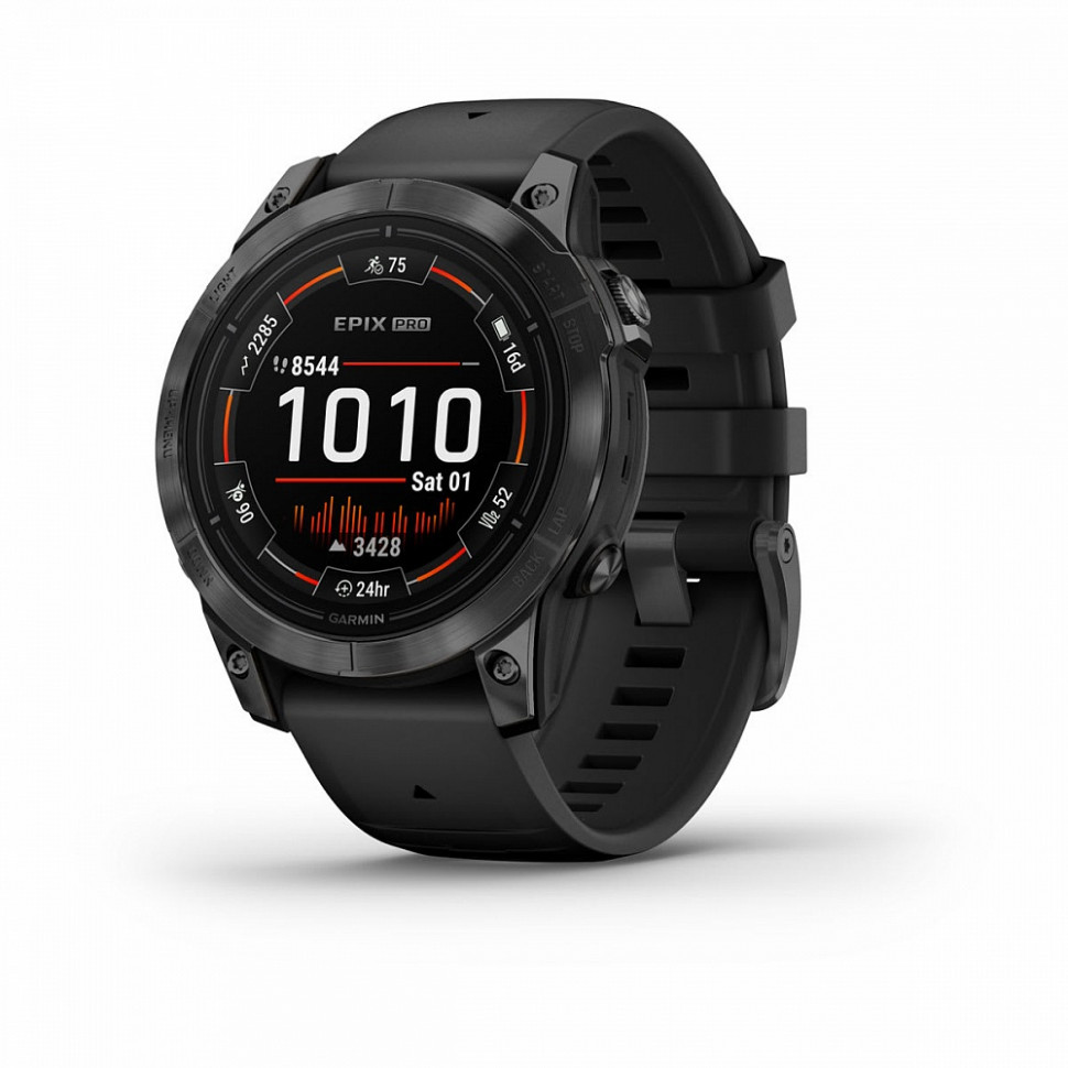 Смарт часы Garmin Epix Pro (Gen 2) Sapphire Edition 47 мм/grey/black band   