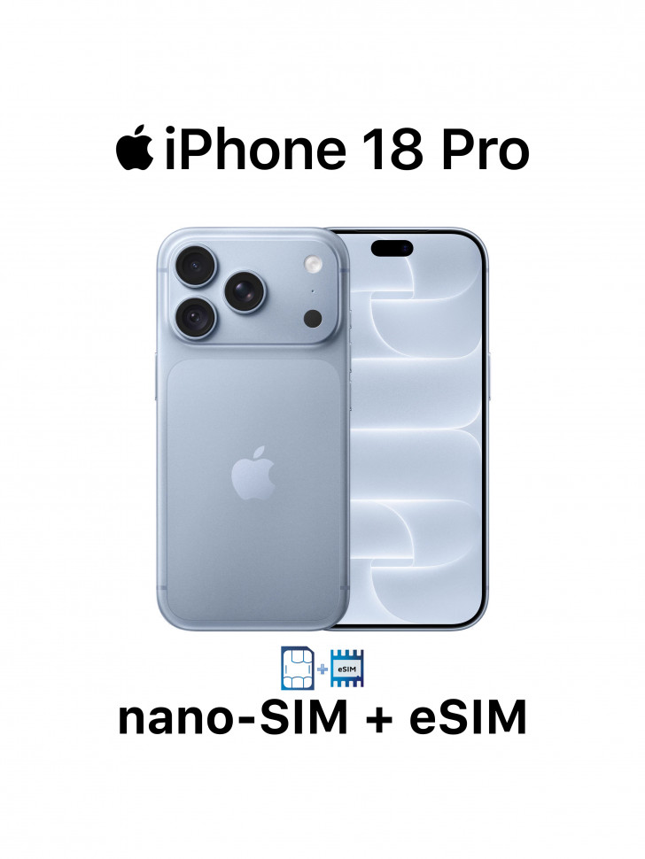 Apple iPhone 18 Pro 256Gb Glacier Blue (голубой) | nano SIM + eSIM