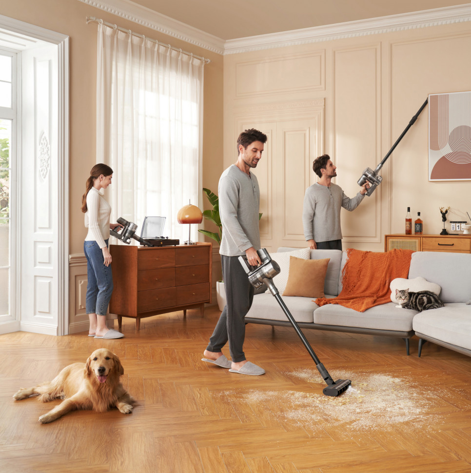 ​Беспроводной пылесос Dreame Cordless Stick Vacuum R20 Grey (RU)