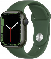 Apple Watch Series 7 41mm «Зелёный клевер», спортивный ремешок