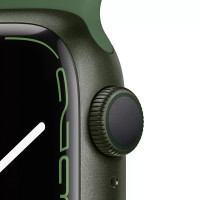 Apple Watch Series 7 41mm «Зелёный клевер», спортивный ремешок