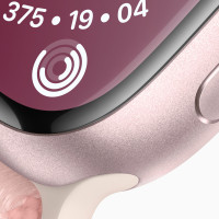 Apple Watch Series 9 41mm Pink Aluminum Case with Textile Sport Loop Light Pink Apple Watch Series 9 41mm Pink Aluminum Case with Textile Sport Loop Light Pink
