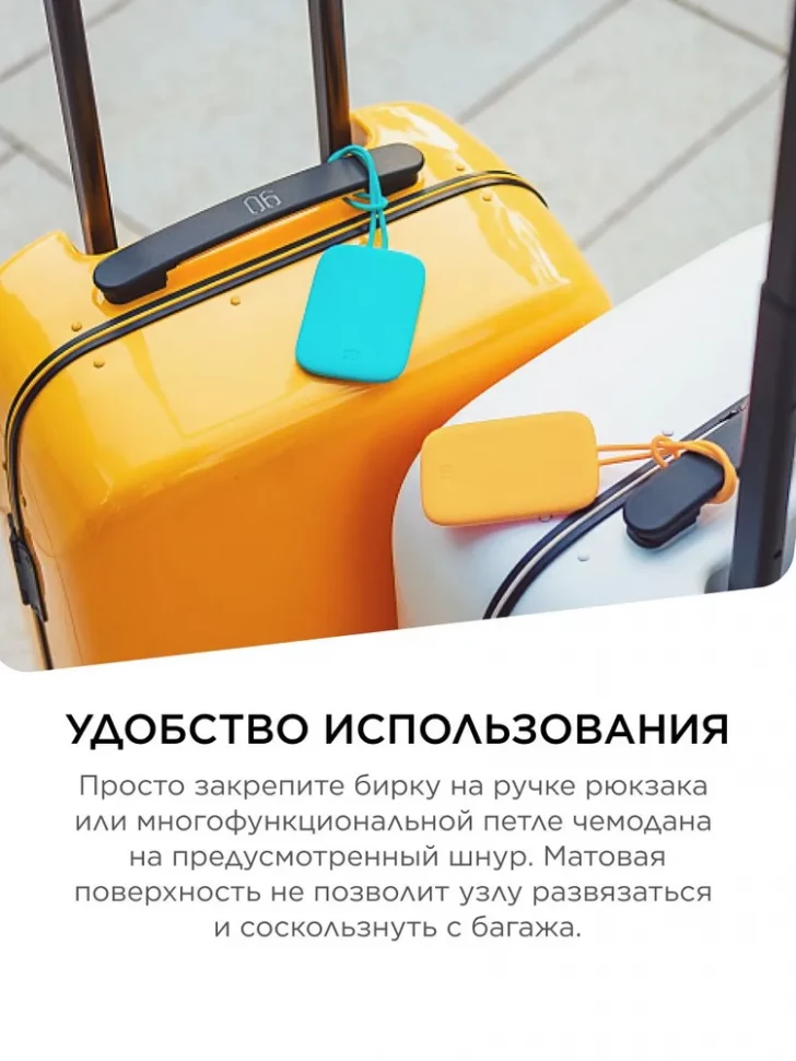 Бирка NINETYGO Silicone Luggage Tag (Black)