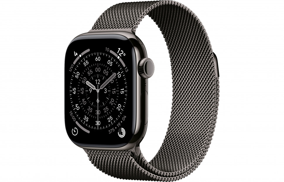 Apple Watch Series 11 42mm Slate Titanium Case with Milanese Loop Slate