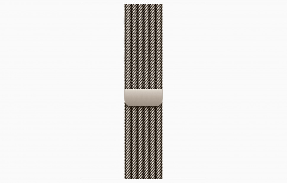 Apple Watch Series 11 46mm Natural Titanium Case with Milanese Loop Natural (S/M, 130-180mm)