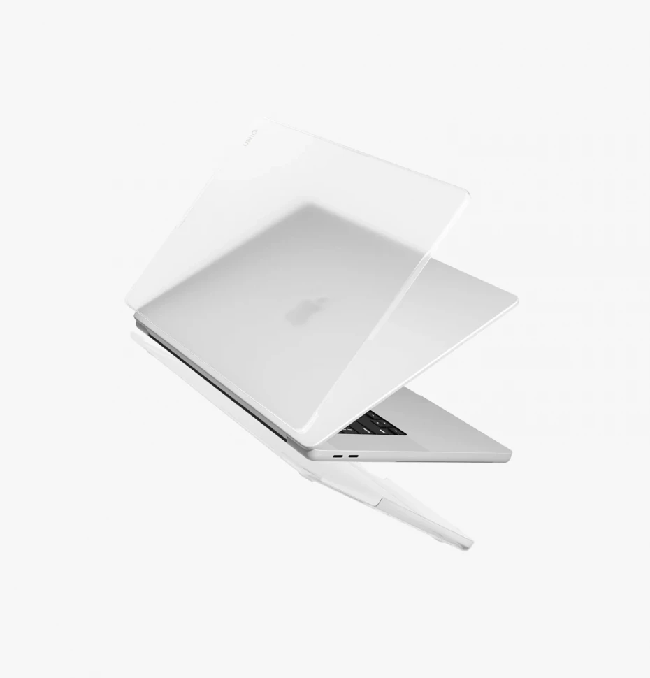 Чехол Uniq Claro для MacBook Pro 16″ на чипах M‑серии (2021–2025) Matte Grey