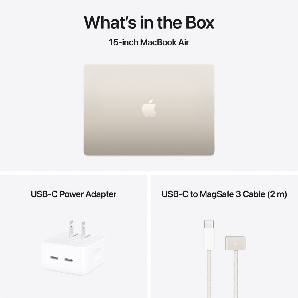 Apple MacBook Air 15 2025 M4/16Gb/2Tb/10-Core Starlight   