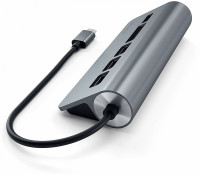 USB-концентратор Satechi Aluminum USB 3.0 Hub & Card Reader Серый космос USB-концентратор Satechi Aluminum USB 3.0 Hub & Card Reader Серый космос