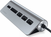 USB-концентратор Satechi Aluminum USB 3.0 Hub & Card Reader Серый космос USB-концентратор Satechi Aluminum USB 3.0 Hub & Card Reader Серый космос