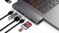 USB-хаб Satechi Aluminum Type-C Pro Hub Adapter для MacBook Pro 13”/15” Серый космос