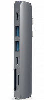 USB-хаб Satechi Aluminum Type-C Pro Hub Adapter для MacBook Pro 13”/15” Серый космос