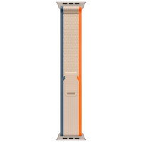 Apple Watch Ultra 2 49mm Titanium Case with Orange/Beige Trail Loop (S/M)