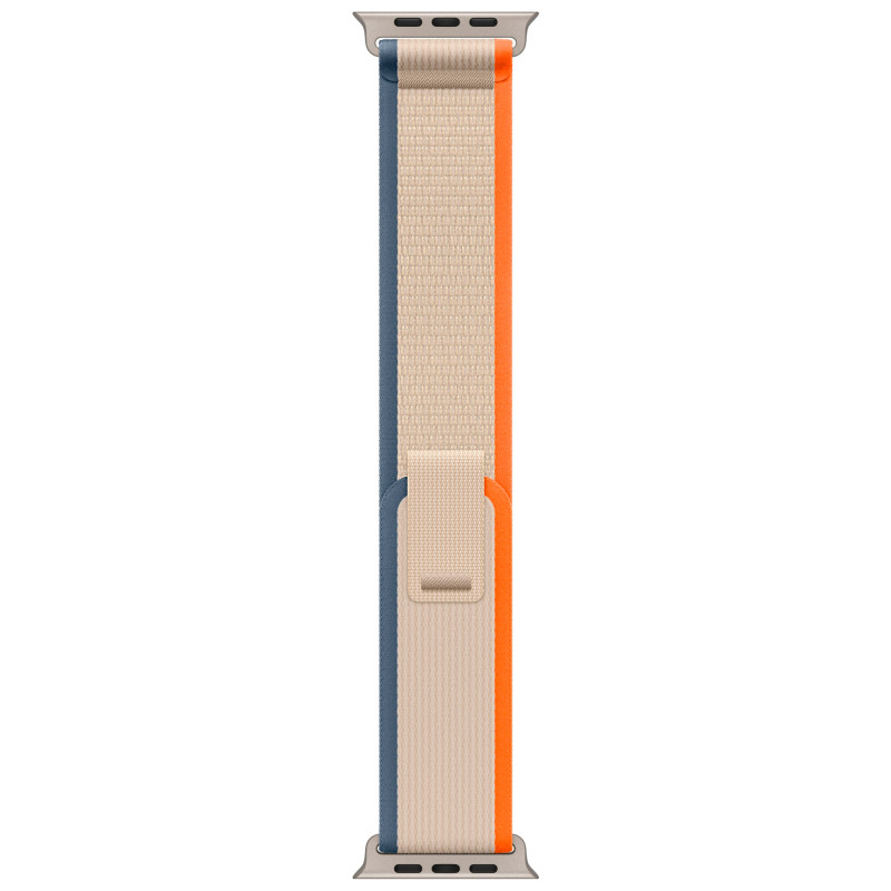Apple Watch Ultra 2 49mm Titanium Case with Orange/Beige Trail Loop (S/M)